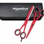 Set de Tijeras de Corte y Entresacar Rojo Mate – 6"