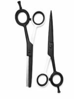 Kit de Tijeras Profesionales 6’0 , Negro con blanco mate - Imagen 2