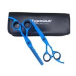 Set de Tijeras Profesionales Hypecut Azul (6.5") - Filo Navaja y Esculpidora