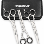 Set 3 Tijeras Profesionales HypeCut 5.5” – Filo Navaja, Microdentada y Esculpidora