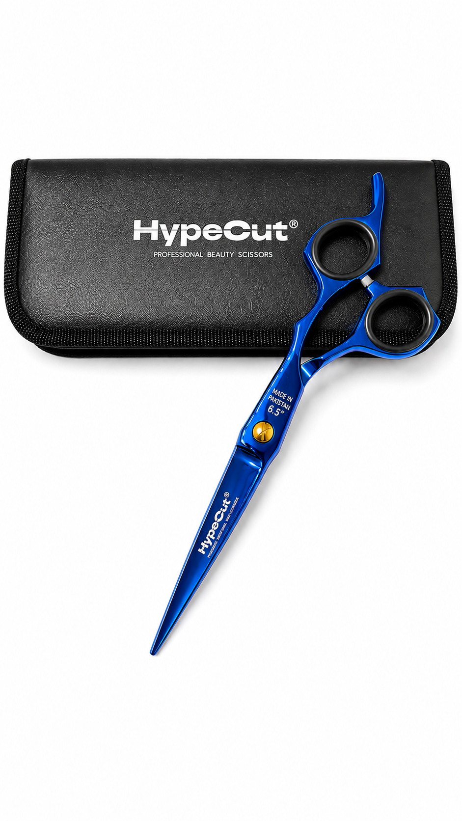 1f39ab13-9cc1-4f37-998e-0f96d4aa7512-2 Tijera Profesional HypeCut Filo Navaja 6.5” Dorada para Barbería y Peluquería - Imagen 1