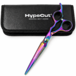 Tijera Profesional HypeCut Filo Navaja 7.0” Dorada para Barbería y Peluquería
