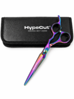 Tijera Profesional HypeCut Filo Navaja 7.0” Dorada para Barbería y Peluquería