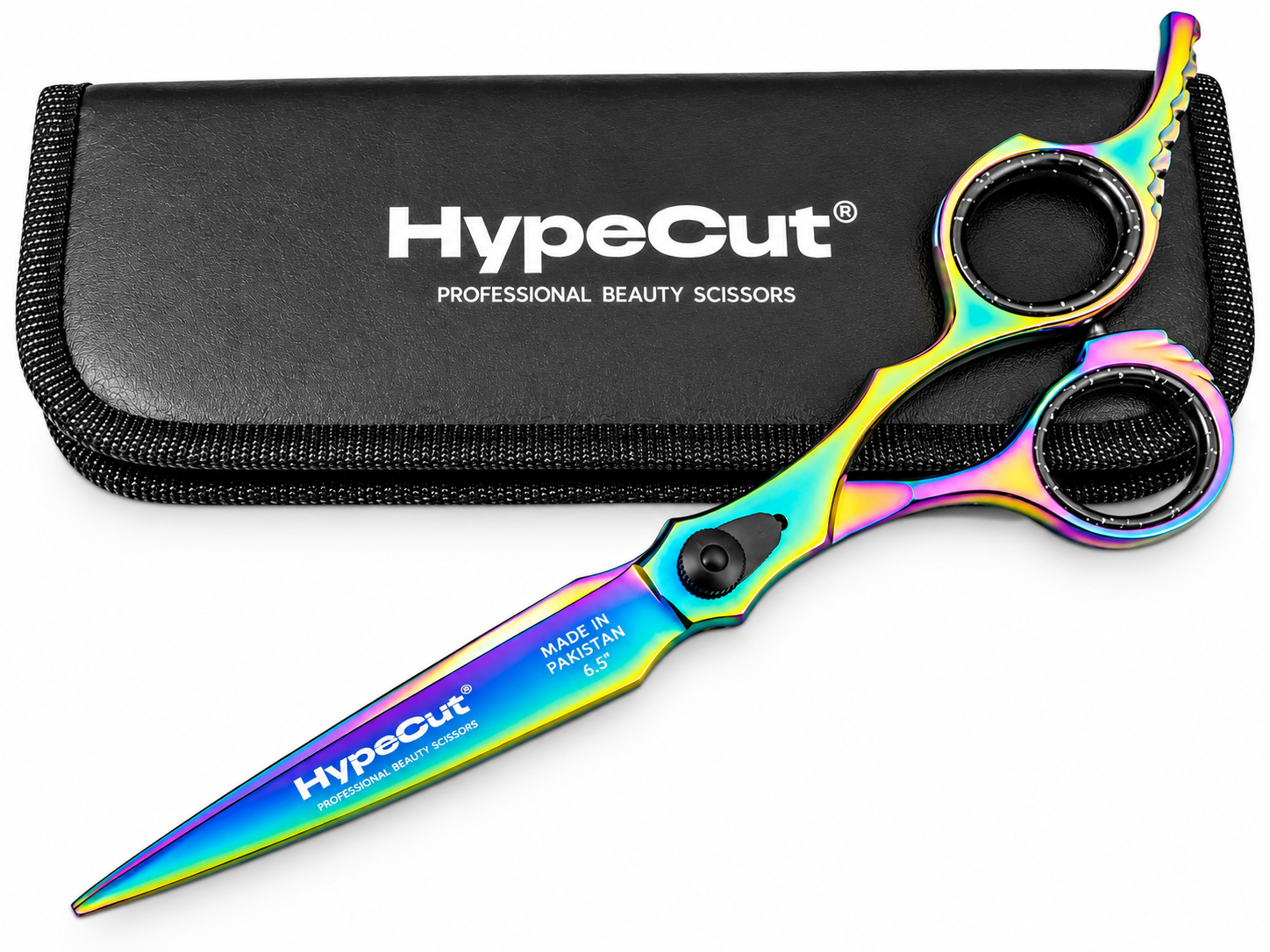 dc29f526-8032-4e5c-bfeb-3ff6f7b601a9 Tijera Profesional HypeCut Filo Navaja 6.5” Tornasol para Barbería y Peluquería - Imagen 1